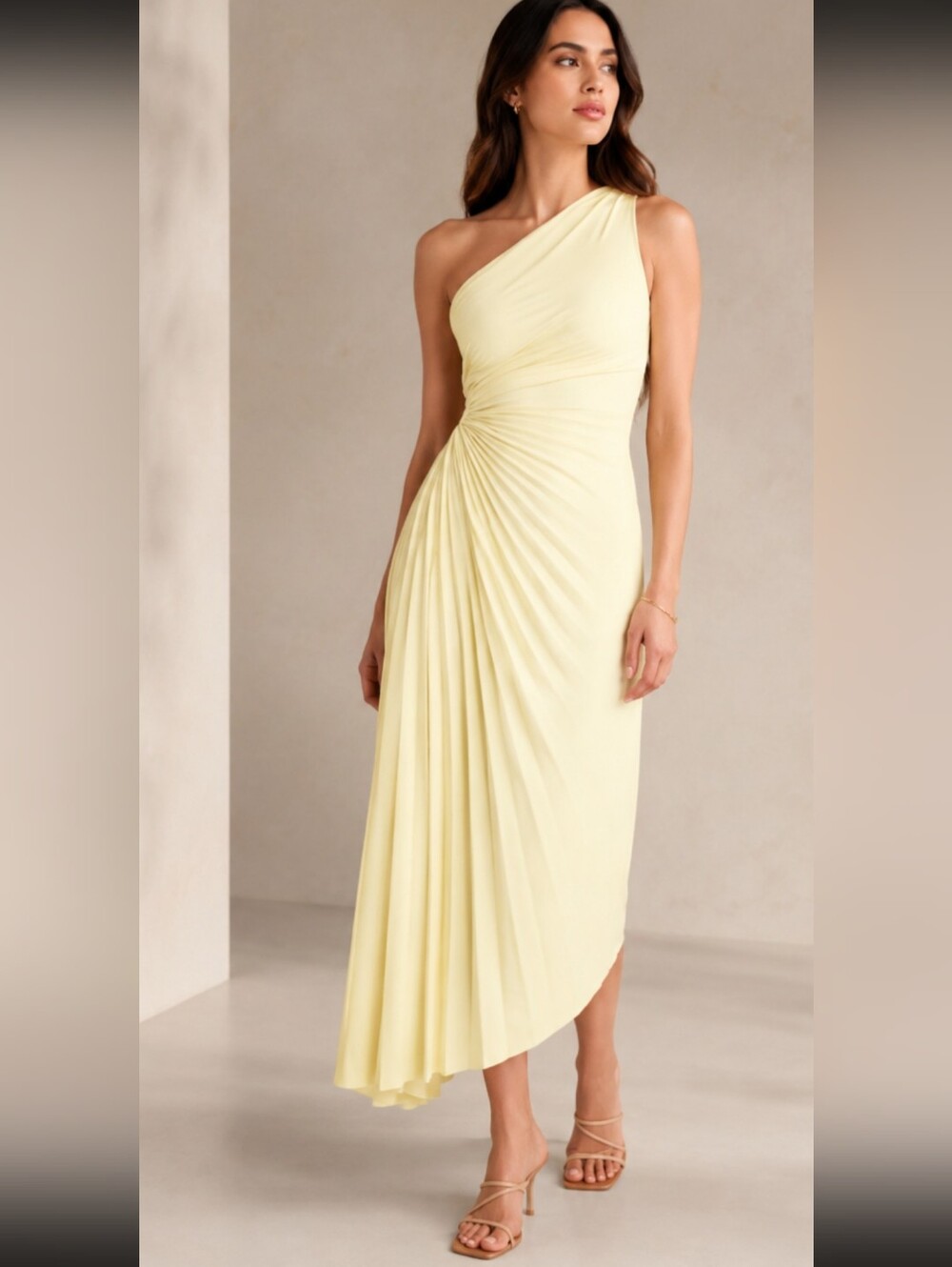 A.L.C. Leather Canary Delfina Dress